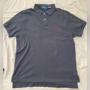 Men’s Classic Polo Short Sleeve Large Slate Grey Polo Ralph Lauren